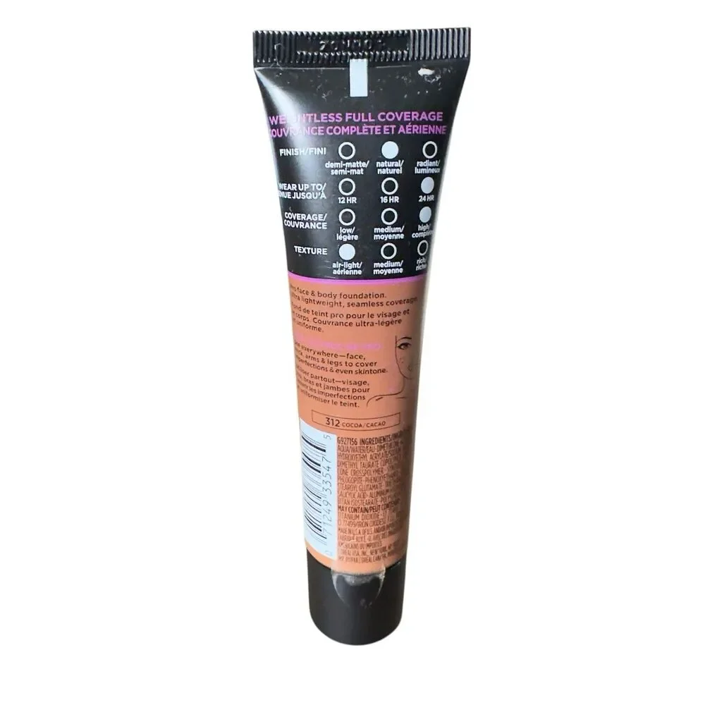 L'Oreal Paris Infallible Foundation #312 Cocoa 24hr Full Coverage